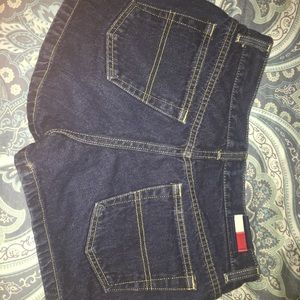 Tommy Hilfiger high waisted denim shorts.